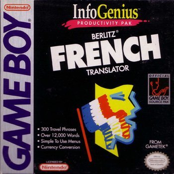 The Game Boy Database - Infogenius Productivity Pak:  Berlitz<small><sup>®</sup></small> French Translator