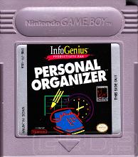 The Game Boy Database - Infogenius Productivity Pak:  Personal Organizer and Phone Book