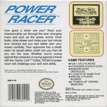 The Game Boy Database - power_racer_12_box_back.jpg